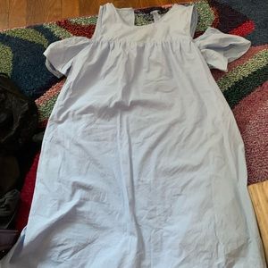 Zara Light Blue Minidress with Built-in Shorts